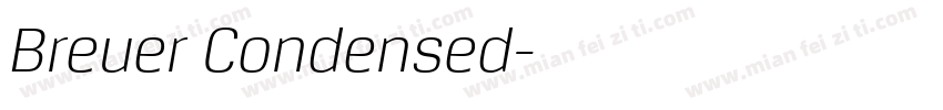 Breuer Condensed字体转换